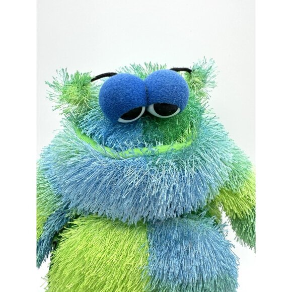 Vintage Furgles Blue Green Monster Alien Plush CD DVD Case Holder 2004 12” - Picture 2 of 6